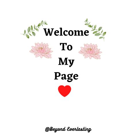 Welcome. Welcome To My Page Facebook, Welcome May, Welcome Design, Facebook Quotes, Fashion D, Welcome To My Page, Designer Boutique, Page Facebook, Pink Heart