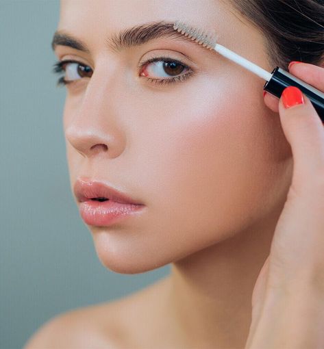 8 Ways to Use Your Clear Eyebrow Gel – 100% PURE How To Gel Eyebrows, How To Use Eyebrow Gel, Lipstick As Blush, Eyebrow Gel Clear, Clear Eyebrow Gel, Clear Mascara, Clear Brow Gel, Brow Styling, Makeup Before And After