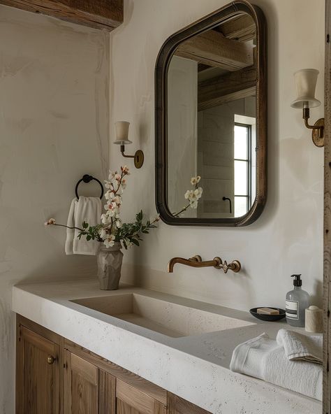 Emily Brownell (she/ her) | TUDOR CHARM /// You can have an updated and practical home that works for your modern lifestyle without losing the inherent character and... | Instagram Castle Project, Style Bathroom, Manhattan Beach, Modern Lifestyle, Spanish Style, Bathroom Styling, Bathroom Ideas, Manhattan, Castle