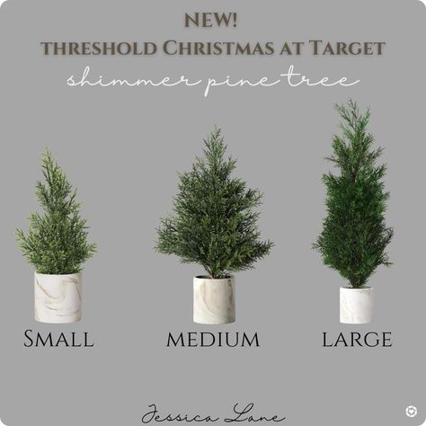 New from Threshold at Target, potted shimmer pine trees in size small, medium and large. Christmas decor, seasonal decor, pine tree, potted pine trees, Target home, Target decor, Target Christmas, Threshold Christmas decor Follow me in the @LTK shopping app to shop this post and get my exclusive app-only-content! #liketkit #LTKSeasonal #LTKHoliday #LTKhome @shop.ltk https://liketk.it/4kV4U Large Christmas Decor, Target Decor, Target Home, Target Christmas, Pine Trees, Shopping App, Pine Tree, Artificial Plants, Christmas Decor