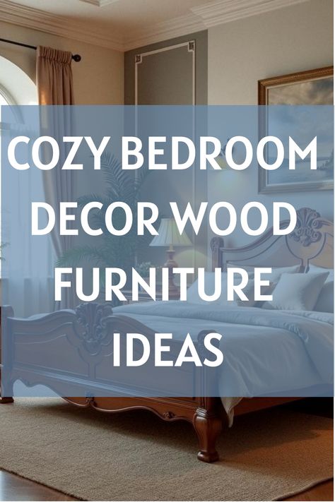 Cozy Bedroom Decor Wood Furniture Ideas Dark Wood Furniture Bedroom Ideas, Bedroom With Wood Furniture, Walnut Bedroom Ideas, Wood Bedroom Ideas, Dark Wood Headboard, Bedroom Decor Wood, Traditional Beds, Traditional Style Bedroom, Decor With Wood