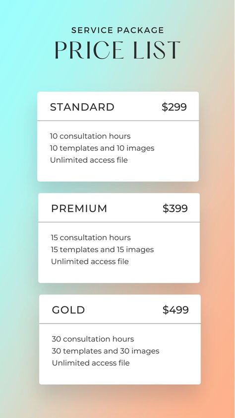 Price List your story canva template Price List Design, List Design, Graphic Design Lessons, Story Template, Price List, Canva Template, Your Story, Service Design, Packaging