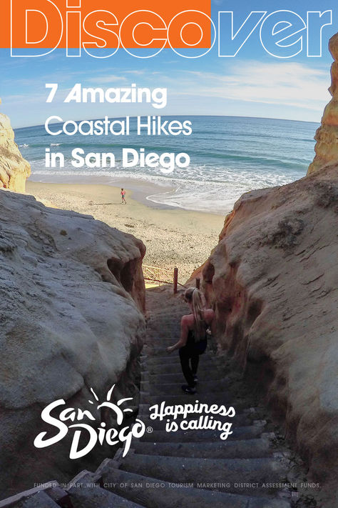 Coastal San Diego County is home to some of the most beautiful landscapes in Southern California, making it a premier hiking destination. These hikes are prime examples of the natural features that set the coastal areas apart, including fragrant coastal sage-scrub habitats, intertidal lagoons, estuaries, pristine beaches, city and ocean views, rare plant species such as the Torrey pine, and noteworthy historical sites. Explore these hikes on your San Diego vacation. San Diego Hiking, San Diego Map, San Diego Vacation, Tourism Marketing, San Diego Travel, San Diego Beach, Hiking Destinations, All I Ever Wanted, San Diego County