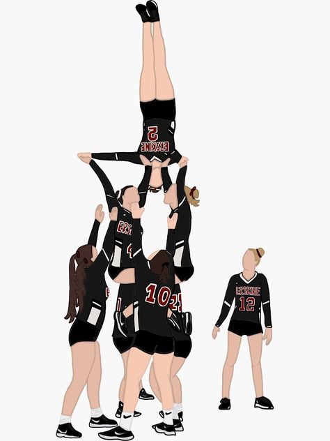 Cheer Aesthetic Wallpaper Iphone, Cheer Aesthetic Wallpaper, Cheer Drawings, Easy Cheer Stunts, Cheer Stickers, Comp Cheer, Gymnastics Posters, Cheer Photography, Cheer Posters