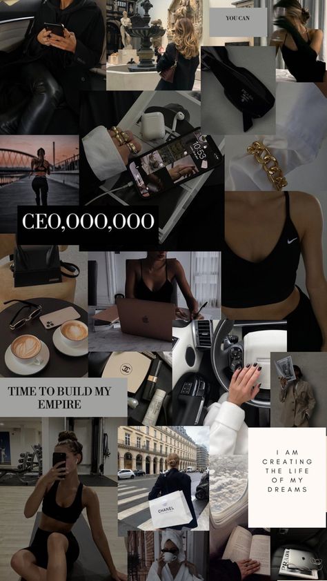 Real Estate Vision Board, Vision Board Collage, Business Vision Board, Manifesting Vision Board, Vision Board Examples, Women Ceo, Career Vision Board, Vision Board Wallpaper, Business Woman Successful