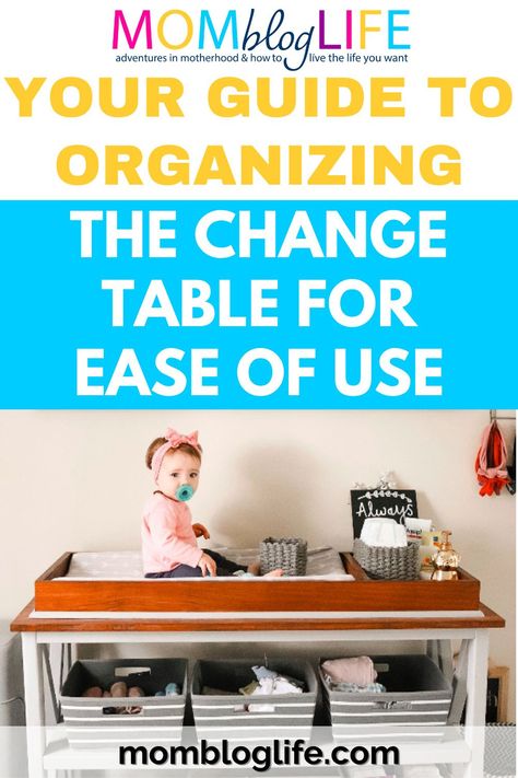 I will share some helpful tidbits that can help you better organize your changing table. This will make it easy to locate all the necessary diaper-changing items. Having an organized changing table will make the nursery look tidier, and diaper changes will go more smoothly too. Click here for full article. Table Organizer Ideas, Change Table Organization, Best Changing Table, Baby Shower List, Table Organization, Changing Table Organization, Diaper Station, Baby Wipes Container, Change Table