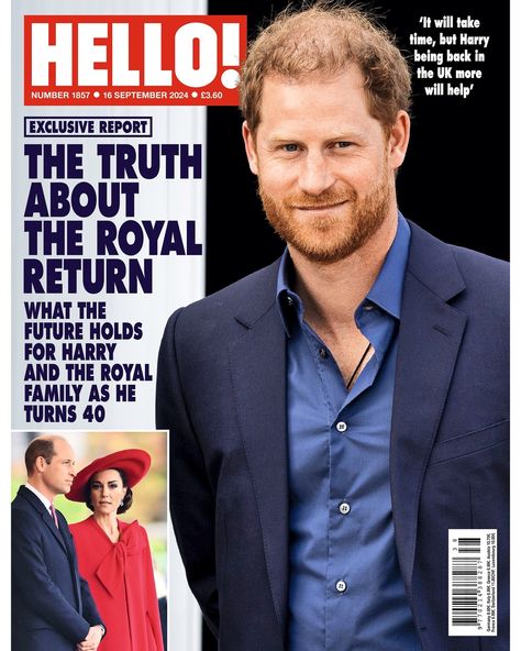 In the latest issue, we take a special look at what the future holds for Prince Harry as he prepare to celebrate a milestone birthday ⭐️ Out now! Hello 16, World Balance, Hello Magazine, Celebrity Families, September 16, September 2024, Magazine Subscription, Tv Entertainment, Music Tv