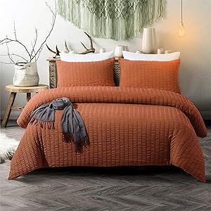 Terracotta Comforter, Seersucker Bedding, Weighted Comforter, Full Size Comforter, Full Comforter Sets, Twin Xl Comforter, Bed Comforter Sets, Lightweight Bedding, Summer Bedding