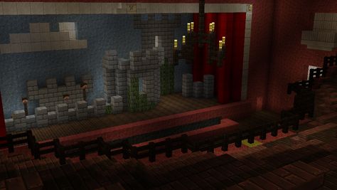 Minecraft Theatre Minecraft Theatre Ideas, Minecraft Theatre, Theatre Interior, Minecraft Plans, Movie Theater, Fashion Ideas, Minecraft, Quick Saves