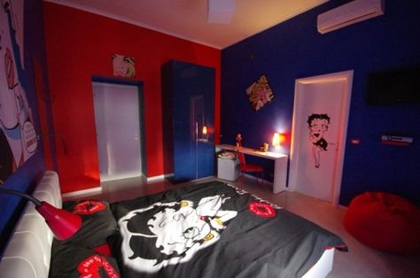 <3 betty boop bedroom ideas i want mine like this <3 Betty Boop Birthday, Theme Hotel, Boys Bedrooms, Boy's Bedroom, Dream Bedroom, Super Mario Bros, Room Themes, Mario Bros, Betty Boop