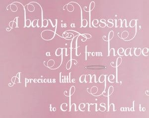 Baby Girl Blessing Quotes. QuotesGram Welcome Baby Girl Quotes, Baby Card Quotes, Inspirational Baby Quotes, Nursery Wall Quotes, Welcome Baby Girl, Blessings Quotes, Kids Decals, Hug Quotes