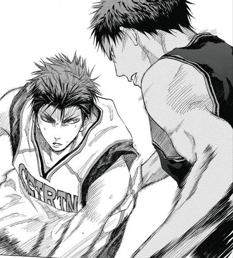 Kuroko no Basket Aomine And Kagami, Kagami Vs Aomine, Basketball Manga, Taiga Kagami, Basketball Kuroko, Kagami Kuroko, Aomine Kuroko, Aomine Daiki, Kagami Taiga