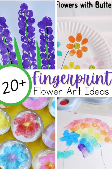 Fingerprint flowers are great for spring and summer preschool craft sessions. There are so many ideas to explore! Flowers Arts And Crafts, Fingerprint Flowers, Fingerprint Art Kids, Easy Mothers Day Crafts For Toddlers, Flower Activities For Kids, Flower Activities, Flower Crafts Preschool, Finger Painting For Kids, Thumbprint Crafts