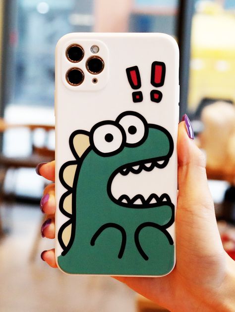 Multicolor    TPU Cartoon Phone Cases Embellished   Phone/Pad Accessories Cute Cartoon Phone Cases, Cartoon Phone Case Painting, Phone Cover Drawing Ideas Easy, Phone Cover Painting For Boys, Phone Case Drawing Ideas Aesthetic, Phone Cases Aesthetic Painting, Cute Drawings For Phone Cases, Drawing Ideas For Phone Cases, Posca Phone Case