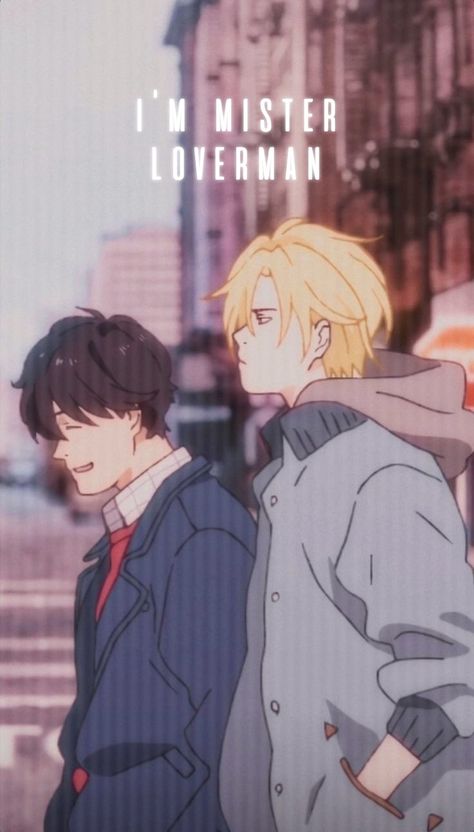 Eiji And Ash, Banana Fish Fanart, Banana Fish Wallpaper, Banana Fish Ash, Wallpaper Aesthetic Lockscreen, Eiji Okumura, Ash Lynx, Gay Fish, Aesthetic Lockscreen