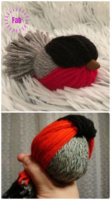 Yarn Birds, Birds Diy, Fun Yarn, Yarn Animals, Yarn Crafts For Kids, Easy Yarn Crafts, Yarn Dolls, Diy Yarn Crafts, Pom Pom Crafts