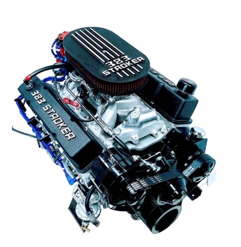 383 Chevy Stroker 460 Horsepower | Engine Factory Official Site 383 Stroker Engine Chevy, Chevy Crate Engines, Crate Engines, I Beam, Ventilation System, Oil Pan, Air Cleaner, Valve Cover, Chevy Trucks