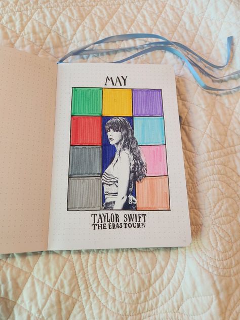 Taylor Swift Bujo Theme, Taylor Swift Bujo Ideas, Eras Tour Journal Page, Journal 2024 Ideas, Bullet Journal Taylor Swift, Taylor Swift Bullet Journal, Taylor Swift Art Ideas, Taylor Swift Inspired Art, Taylor Swift Journal