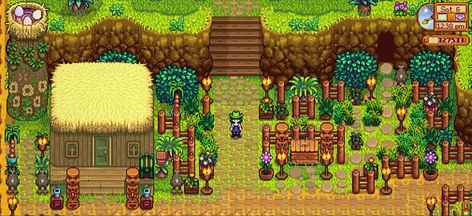 Stardew Valley Town, Stardew Layout, Beach Decor Ideas, Beach Farm, Stardew Valley Layout, Stardew Valley Tips, Stardew Valley Farms, Cozy Games, Farm Layout