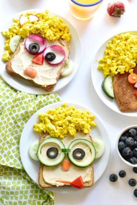 Roti Panggang, Resep Sandwich, Silly Face, Decorações Com Comidas, Food Art For Kids, Breakfast Toast, Kids Food, Food Blogs, Fun Kids Food