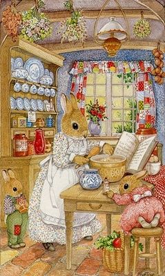 i read this story to my daughter when she was little, but i can't remember the title... Susan Wheeler, 동화 삽화, Art Mignon, Rabbit Art, Bunny Art, Illustration Vintage, Art Et Illustration, A Bunny, Beatrix Potter