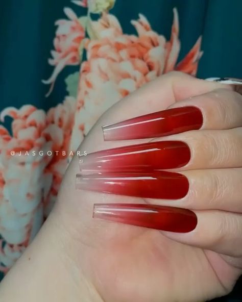 Glitter Nails Coffin, Alcohol Cleanse, Red Glitter Nails, 22 Nails, Bold Nails, Nail Ideas Trendy, Monster Nails, Deep Red Nails, Nails Baddie