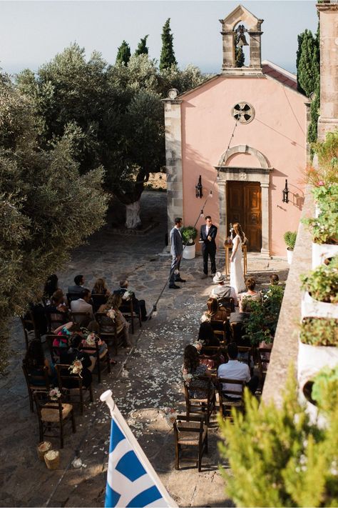 Small Italian Chapel Wedding, Small Wedding Greece, Intimate Wedding Greece, Small Wedding Portugal, Private Small Wedding, Small Greece Wedding, Small Villa Wedding, Small Wedding In Greece, Small Private Wedding Ceremony