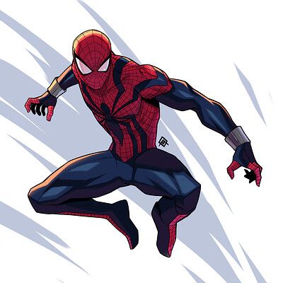 ArtStation - Artworks Spiderman Suit, Spiderman Poses, Spiderman Sketches, Ben Reilly, Spiderman Comic Art, Spider Men, Spiderman Suits, Scarlet Spider, Spaider Man