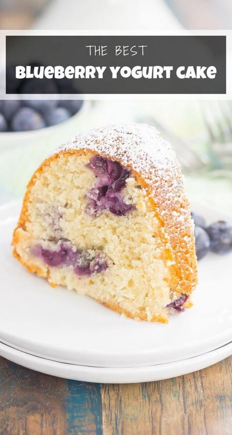 Blueberries And Yogurt, Blueberry Greek Yogurt Cake, Blueberry Yogurt Cake Recipes, Lemon Berry Yogurt Cake, Healthy Yogurt Oat Blueberry Breakfast Cake, Blueberry Yogurt Cake, Superfood Recipes, Yogurt Cake, Yogurt Recipes