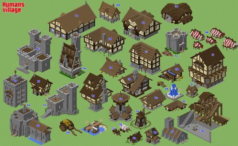 Minecraft Kale, Minecraft Medieval Village, Minecraft Poster, Minecraft Castle Blueprints, Construction Minecraft, Minecraft Kingdom, Minecraft Building Guide, Minecraft Welten, Minecraft Meme