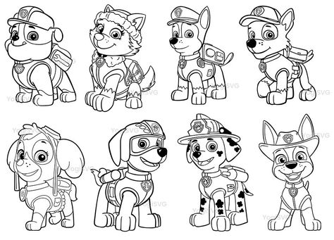 Paw Patrol Navidad, Paw Patrol Printables, Paw Patrol Christmas, Zuma Paw Patrol, Ryder Paw Patrol, Everest Paw Patrol, Skye Paw, Paw Patrol Characters, Paw Patrol Coloring