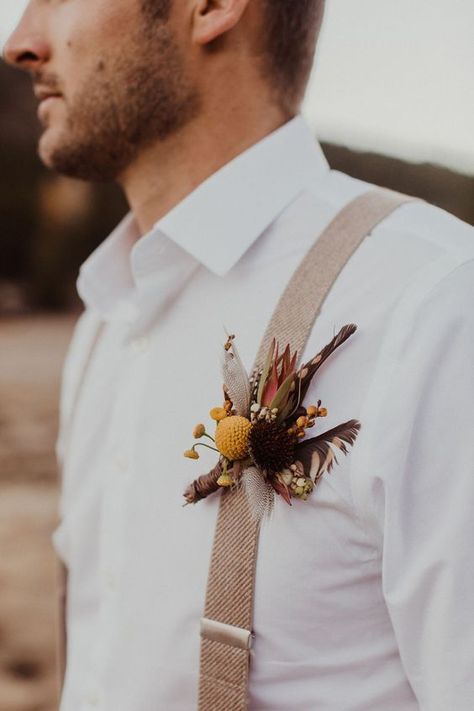 Boho Wedding Groom, Bohemian Groom, Boho Groom, Spain Benidorm, Peony Diy, Beau Garrett, Wedding Groomsmen Attire, Button Holes Wedding, Groom Wedding Attire