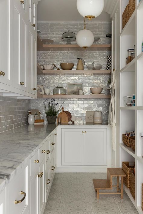 Bria Hammel Interiors Scullery Ideas, Bria Hammel Interiors, Bria Hammel, Pantry Layout, Pantry Remodel, Pantry Ideas, Hearth Room, Butler Pantry, Butler's Pantry