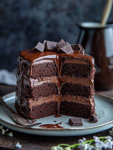 Sweet Tooth Aesthetic, Chocolate Cake Aesthetic, Baking Brownies, Chocolate Brownie Cake, Cake Light, Grandma's Recipes, Dark Chocolate Brownies, Decadent Chocolate Cake, Chocolate Dreams