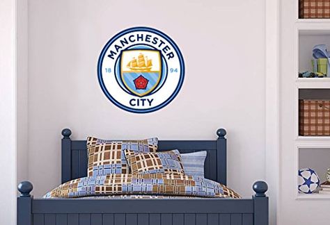 Manchester City Bedroom, City Bedroom, Football Bedroom, Manchester City Wallpaper, Vinyl Poster, Football Wall Art, Manchester City Football Club, Etihad Stadium, Entertainment Wall