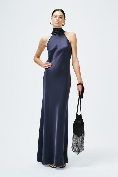 Galvan London, Silk Gown, London Uk, Evening Wear, Pretty Dresses, Silk Dress, Chic Style, Halter Dress, Nice Dresses