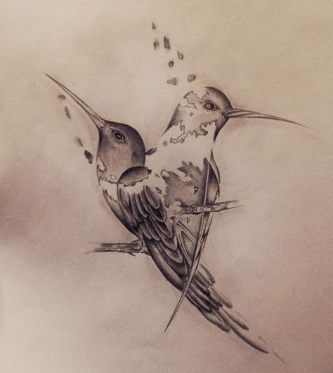 Hummingbird Tree Tattoo, Humming Bird Tattoo For Men, White Hummingbird Tattoo, Hummingbird Tattoo Black And White, Black And White Hummingbird Tattoo, 2 Hummingbirds Tattoo, Two Hummingbird Tattoo, Simple Hummingbird Tattoo, Geometric Hummingbird Tattoo