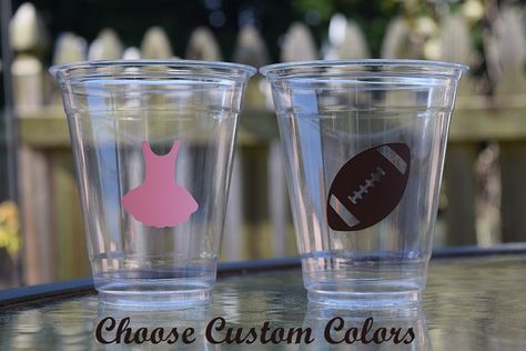 20 Touchdowns or Tutus Gender Reveal Cups, BPA Free, 9 12 & 16 oz Cups, Touchdowns or Tutus Cups, Footballs or Tutus Cups, Disposable Cups Football Gender Reveal Party, Country Gender Reveal, Sports Gender Reveal, Touchdowns Or Tutus Gender Reveal, Baseball Gender Reveal, Football Gender Reveal, Bows Gender Reveal, Football Baby Shower, Bow Gender Reveal