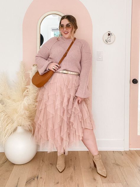 Anthropologie curated on LTK Plus Size Tulle Skirt Outfit, Plus Size Monochromatic Outfits, Diana Dares, Tulle Skirt Plus Size, Fairycore Fashion, Tulle Skirts Outfit, Men's Street Style, Monochromatic Fashion, Guy Style