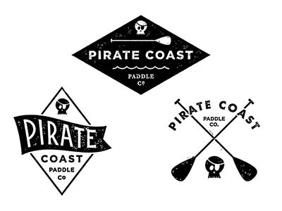 Pirate Coast Pirate Logo, Beer Branding, Sea Pirates, Marines Logo, Black Pirate, River Shirts, Fifty Fifty, Graphic Design Blog, Fantasy Island