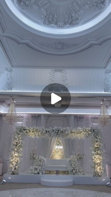 Loza Events on Instagram: "Stage design for Mohamed & Sarah at the gorgeous @valleyregencynj. 
.
.
Venue @valleyregencynj 
Decor & Florals @lozaevents 
Acrylic Stage Platform @thatsawrapnyc 
Dj @djwaveentertainment 
Photo & Video @mansistudios 
Zaffa group @freedomdabkagroup 
.
.
#weddingstage #weddingdesign #weddingdecor #weddingflowers #whitewedding #love #romance #pretty #decor #weddingdecor #weddingdecorations #valleyregency" Loza Events, Stage Decoration Photos, Stage Platform, Pretty Decor, Wedding Stage, Stage Design, White Wedding, Wedding Designs, Wedding Flowers