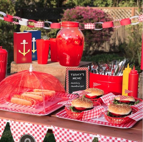 Barbecue Ideas Party, Bbq Decorations Party, Summer Party Hacks, Barbecue Ideas, Bbq Decorations, Bbq Birthday Party, Burger Party, Backyard Bbq Party, Barbeque Party