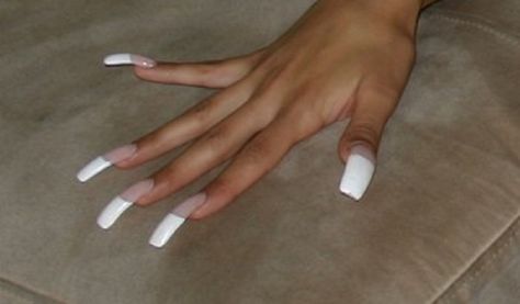 Long French Nails Long French Tip Nails, Long French Nails, Square French, Long Nail Art, French Manicures, Curved Nails, Nude Nail Designs, French Tip Acrylic Nails, Exotic Nails