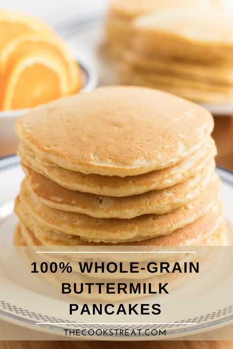 Whole Wheat Flour Pancakes, Wheat Berries Breakfast, Wheat Berry Recipes, Spelt Pancakes, Whole Grain Pancakes, Berry Pancakes, Oat Groats, No Flour Pancakes, Wheat Pancakes