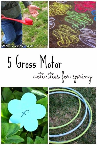 5 fun gross motor activities for spring Activities For Spring, Painting With Kids, Gross Motor Activities, Spring Preschool, Movement Activities, Grammar School, Outdoor Learning, Preschool At Home, Spring Theme