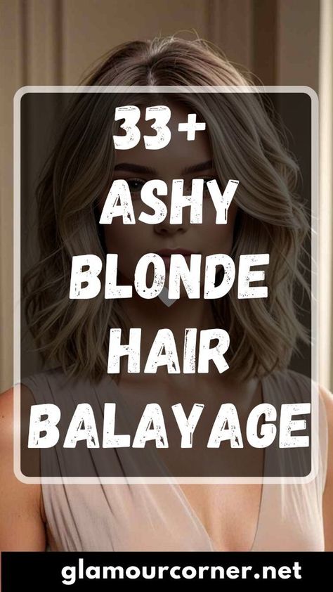 Discover the Allure of Ashy Blonde Hair Balayage! 🌟 Whether you're looking to refresh your look or dive into the latest hair trends, ashy blonde hair balayage offers a stunning transformation. This technique blends soft, cool tones for a natural sun-kissed effect that flatters all hair types. Perfect for those seeking low-maintenance style, ashy blonde balayage enhances your hair's dimension and shine. Explore a variety of shades, from platinum to muted tones, and find inspiration for your next salon visit. Get ready to embrace your new radiant look! Ashy Blonde Hair Balayage, Greyish Blonde Hair, Grown Out Blonde Hair, Medium Ash Blonde Hair, Hair Balayage Ideas, Blonde Short Hairstyles, Brown Hair With Blonde Balayage, Cool Blonde Balayage, Ashy Blonde Balayage