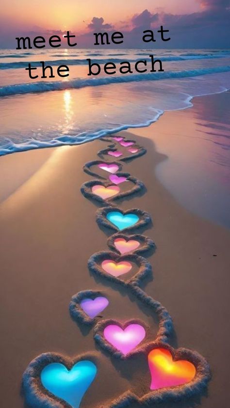 #beach #wallpaper #heart Cute Beach Wallpapers, Ocean And Beach, Wallpaper Heart, I Love The Beach, Beach Wallpaper, Lock Screen, Happy Place, Beach Pictures, Happy Places