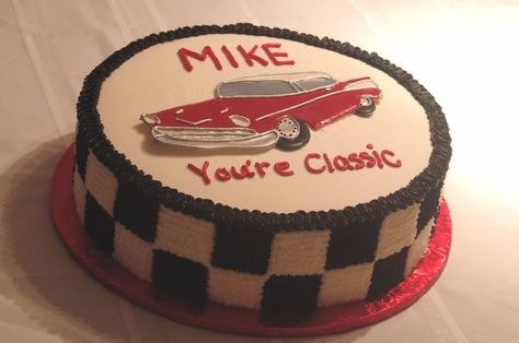 Vintage Car Cake | Classic Bel-Air car cake — Birthday Cakes Car Cakes For Men, Vintage Car Birthday, Classic Cars Birthday Party, Cars Theme Cake, Cars Birthday Cake, Cars Cake, Car Birthday Theme, Cars Theme Birthday Party, Cars Design