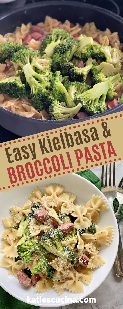 Kielbasa Lunch Ideas, Kielbasa Salad Recipes, Kielbasa Broccoli Pasta, Tenderloin Recipes Instant Pot, Kielbasa And Pasta, Kielbasa Broccoli, Pork Tenderloin Recipes Instant Pot, Easy Pork Dinner Recipes, One Pot Kielbasa