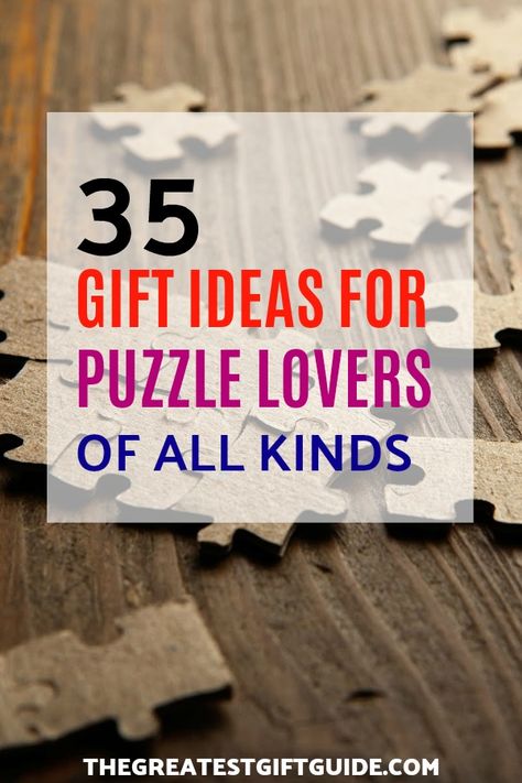 35 Amazing gifts for every kind of puzzle lover. Give a unique Christmas gift to the people who love to do puzzles! Our gift guide has gift ideas for every kind of puzzle lover: jigsaw puzzles, crossword puzzles, and more! #gift #gifts #giftidea #uniqegiftideas #giftguide #puzzle Puzzle Gift Ideas, Puzzle Gifts, Unique Gifts For Boyfriend, Handmade Gifts For Boyfriend, Amazing Gift Ideas, The Greatest Gift, Family Diy, Crossword Puzzles, Ultimate Gift Guide